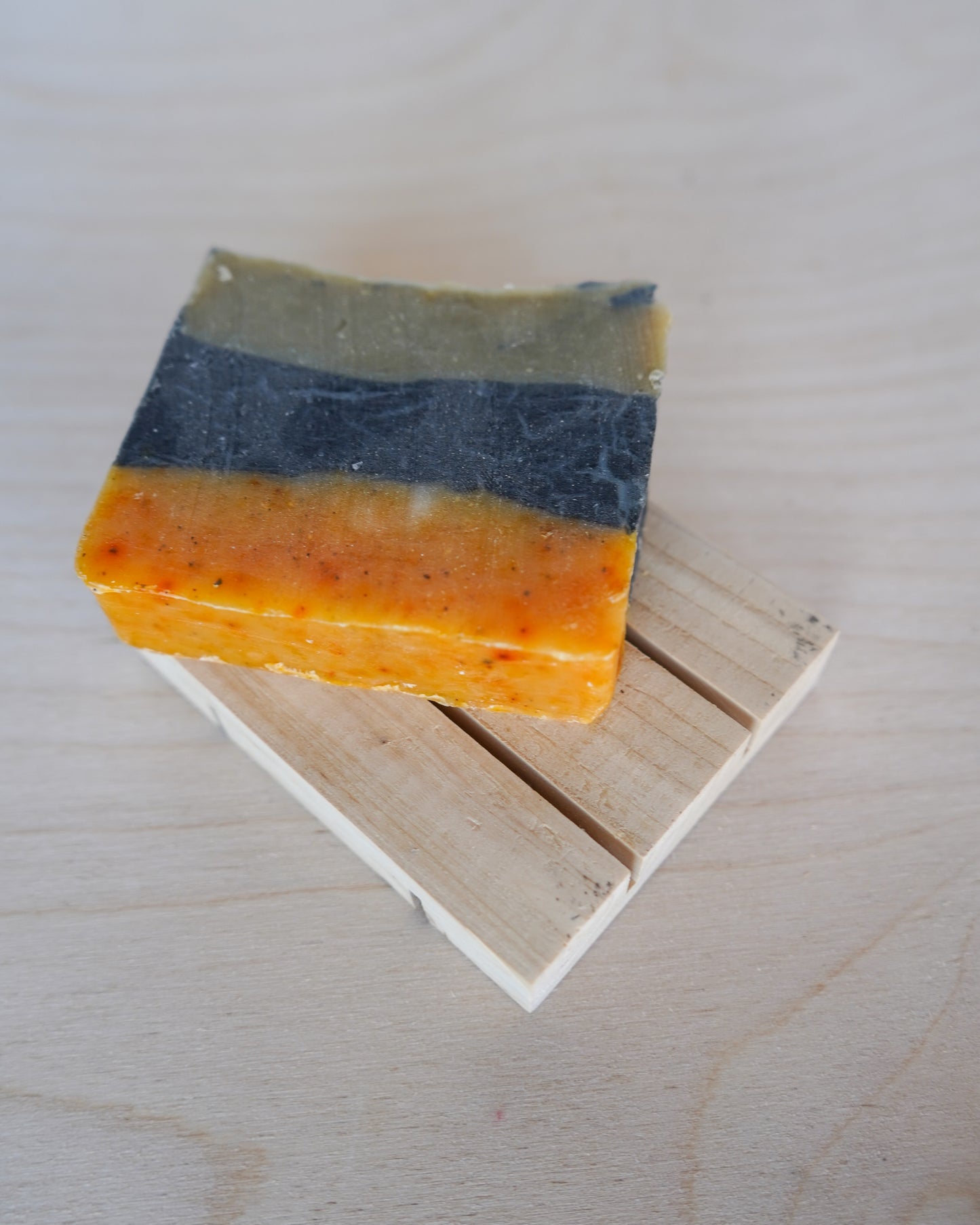 Cedar soap dish